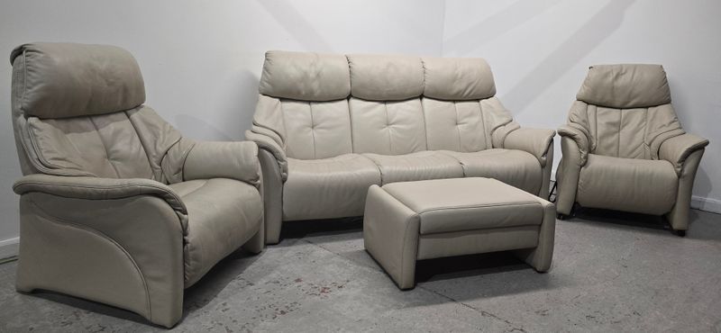 Himolla Chester 3 Seater NON-Recliner Sofa and 2 Recliner Chairs