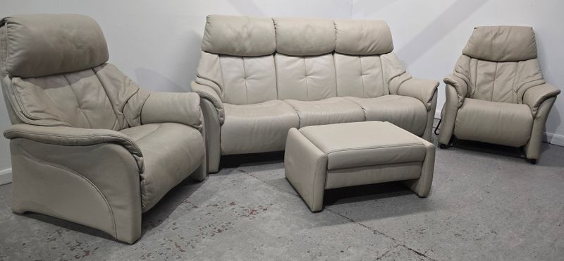 Himolla Chester 3 Seater NON-Recliner Sofa and 2 Recliner Chairs