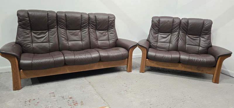 Ekornes Stressless Mayfair 2 &amp; 3 Seater Recliner Leather Sofas