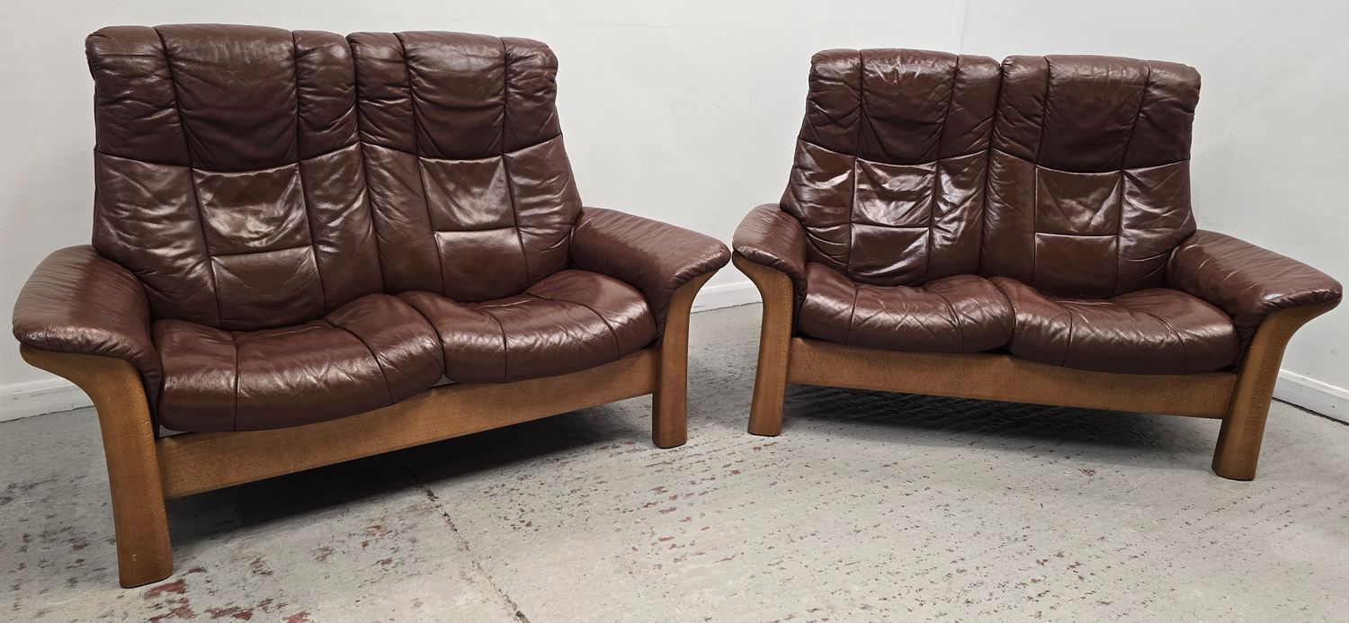 Ekornes Stressless Mayfair Reclining 2 x 2 Seater Sofas