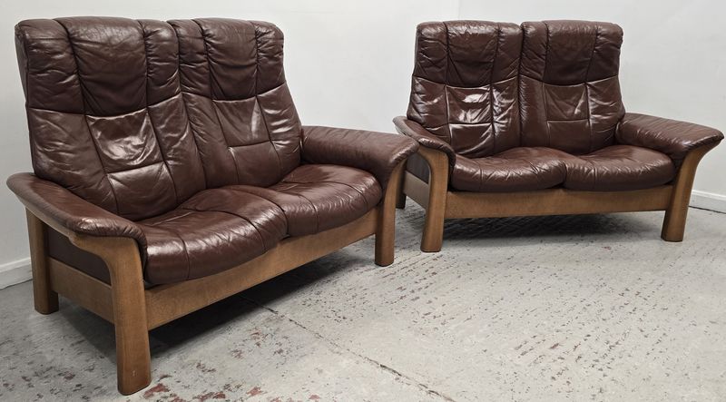 Ekornes Stressless Mayfair Reclining 2 x 2 Seater Sofas