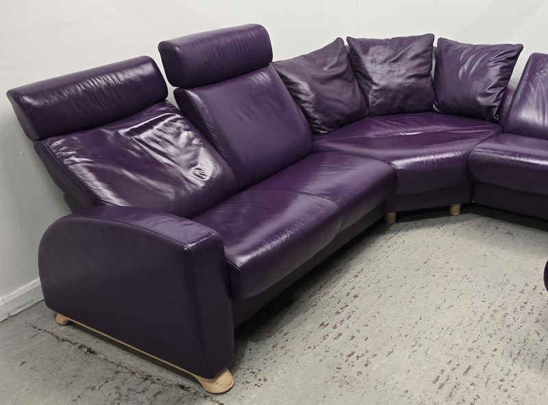 Ekornes Stressless Corner 4 seater recliner Leather Sofa