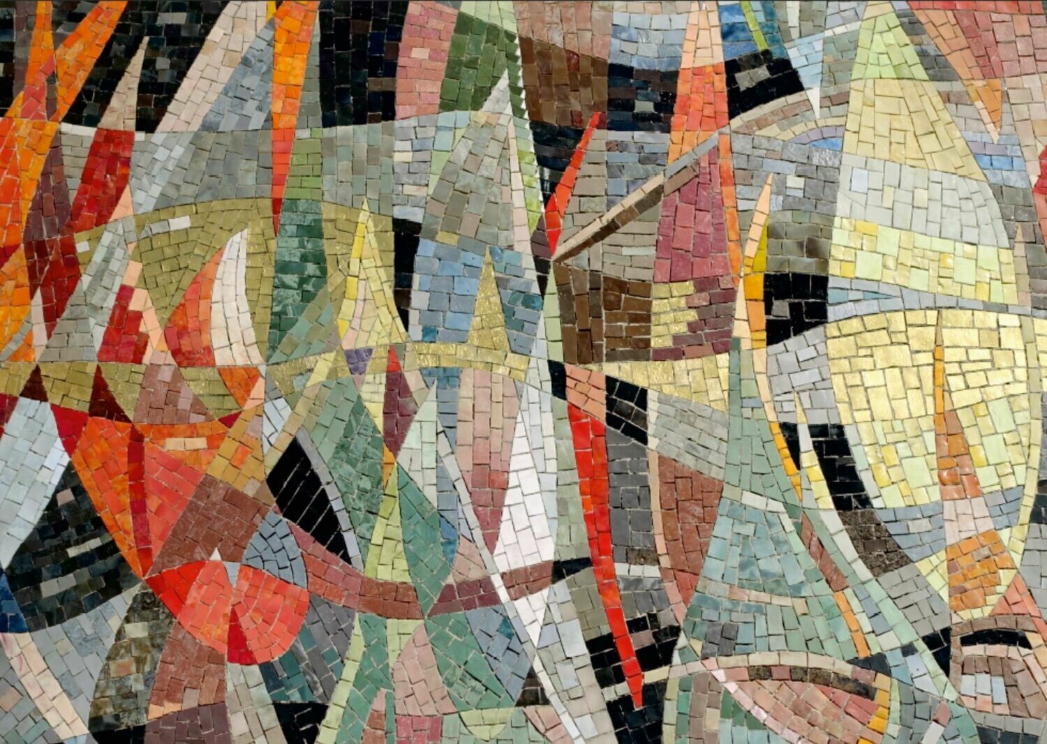 Bogen MOSAIC "Vier Elemente" , All Saints Church 42x59,4cm, Papier: 100gr matt