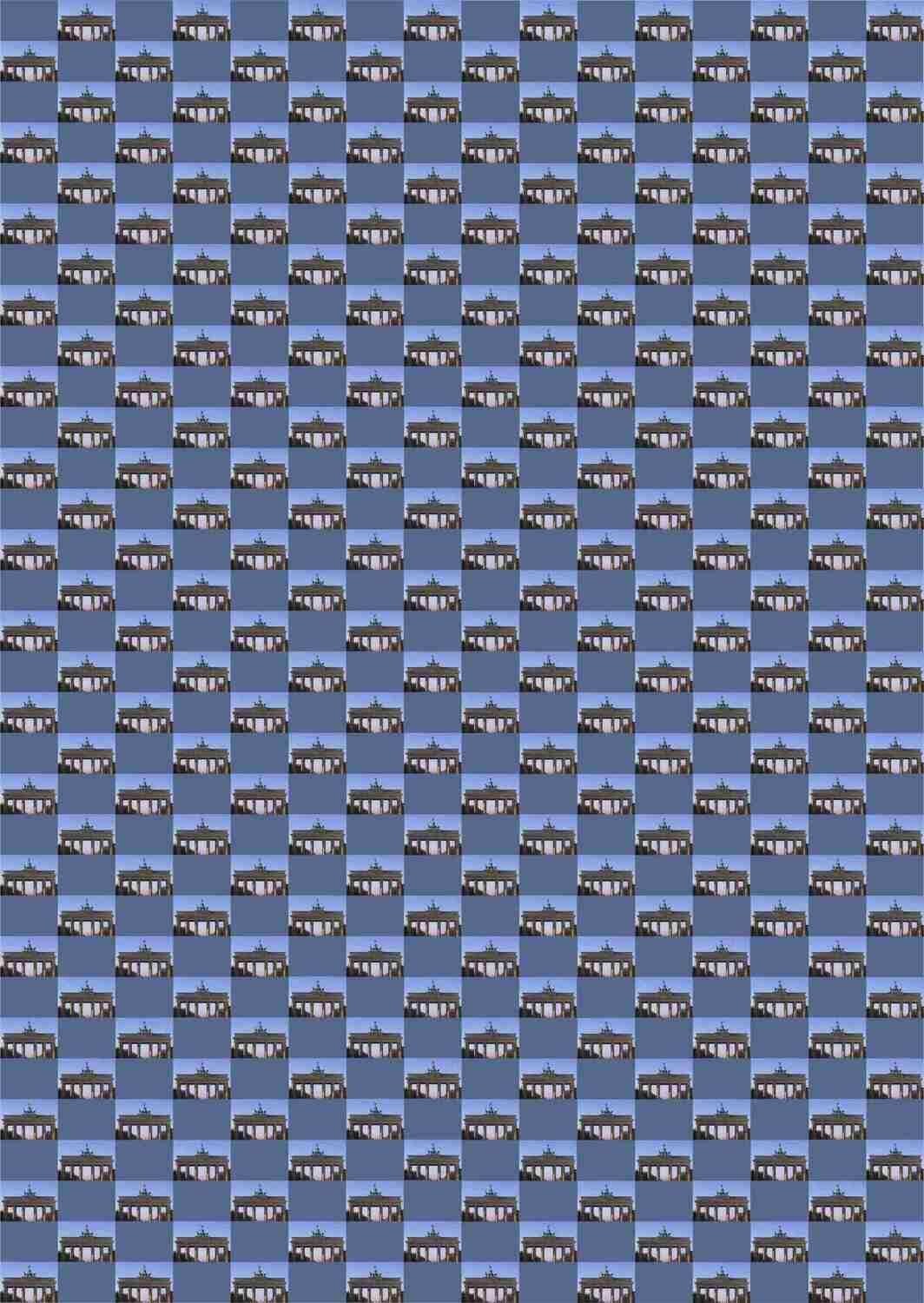 Bogen ICONS Brandenburger Tor mit Seifenblasen 42x59,4cm, Papier: 100gr matt
