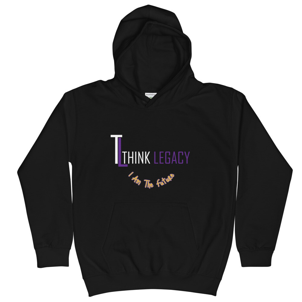 Boy's & Girls Custom (TL) 'The Future' Hoodie, Color: Jet Black, Size: XS