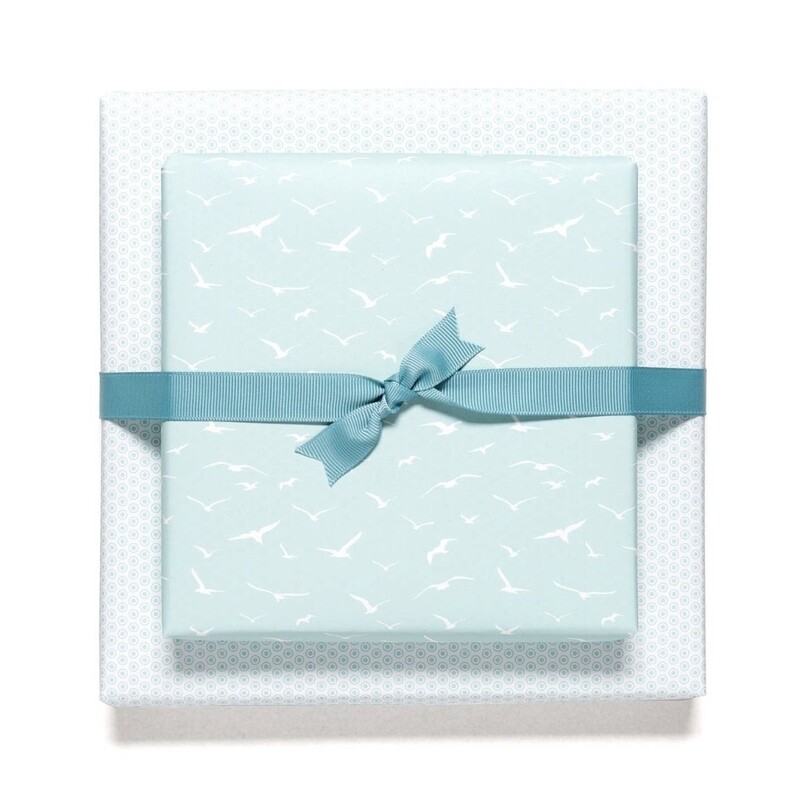 Wrapping paper - Birds on mint