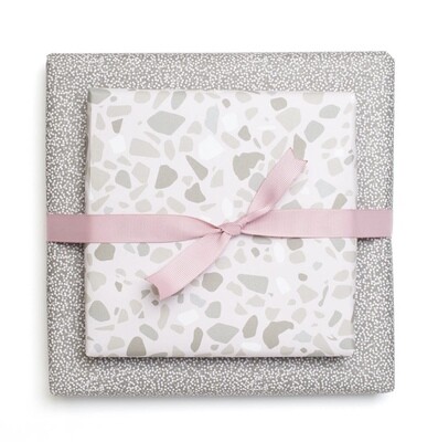 Wrapping paper - Pale pink terrazzo