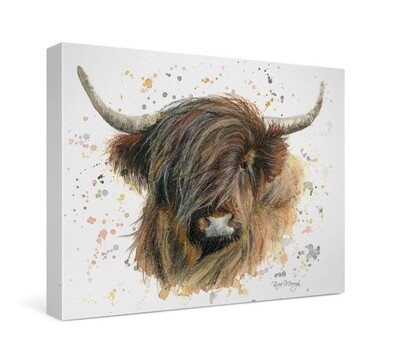 Amelia - Highland Cattle Canvas Cutie