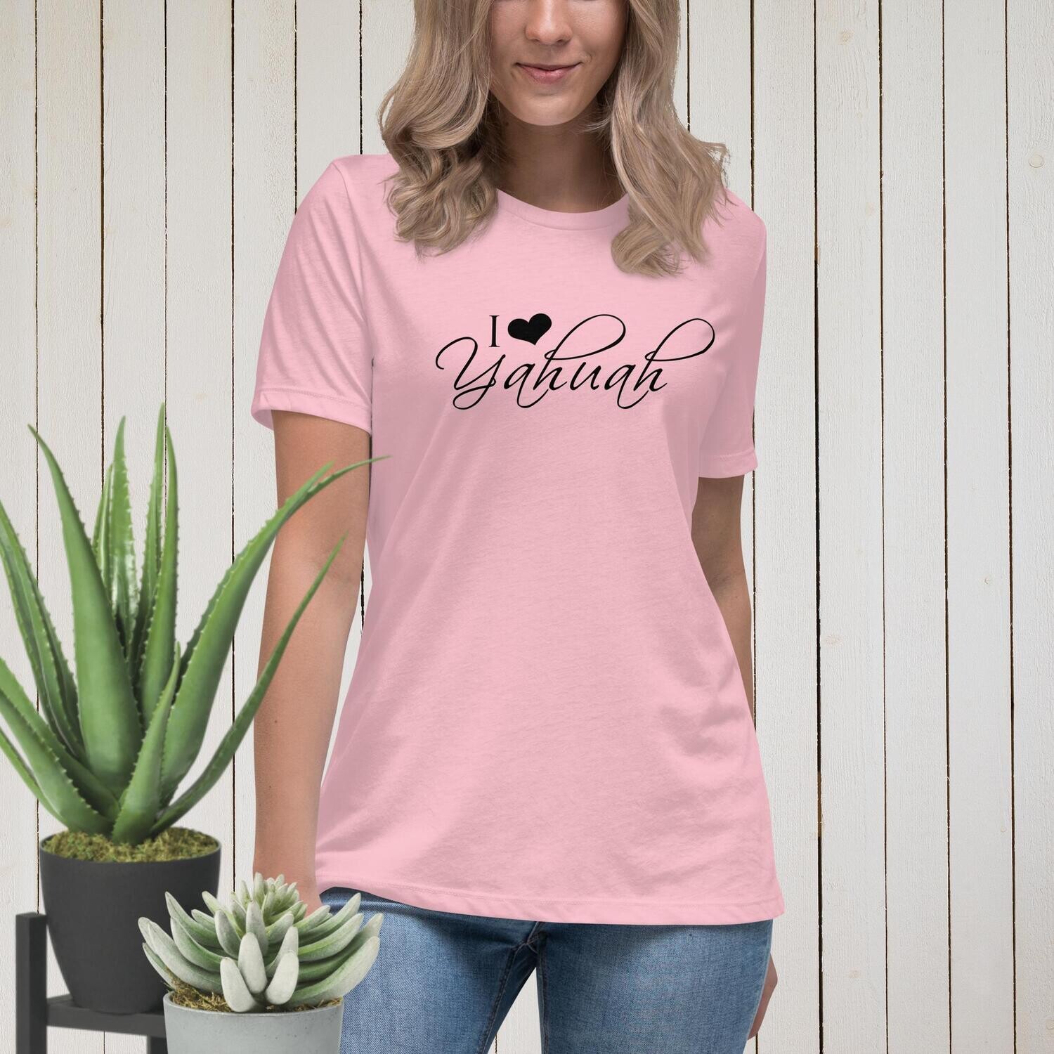 I Love Yahuah" Sacred Name Women's T-Shirt - Hebrew Roots Clothing