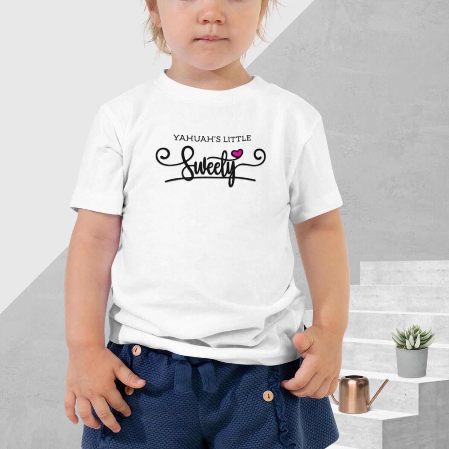 Yahuah's Little Sweetie Toddler T-Shirt for Girls - Messianic clothing for children - Yahuah baby shirt