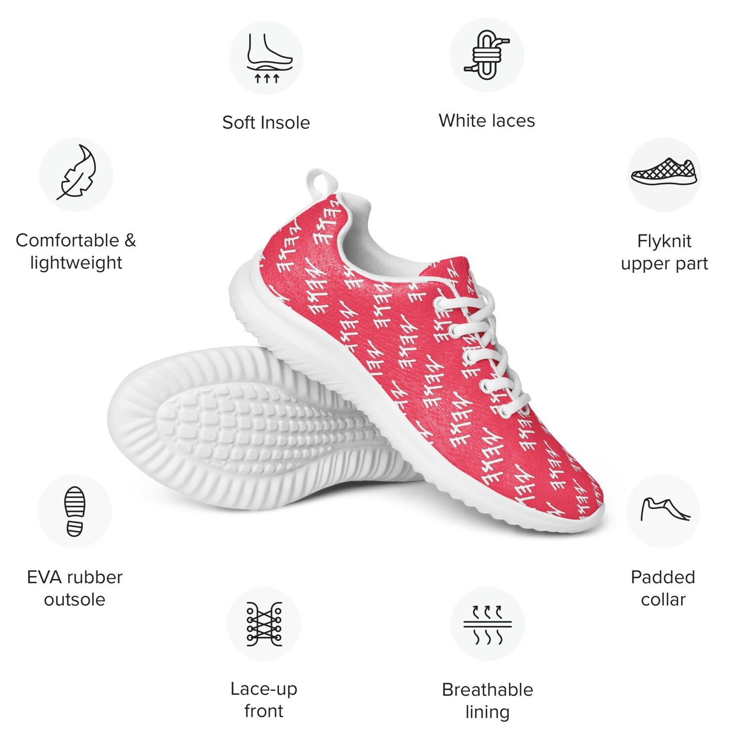 Protected Steps: Women's Athletic Shoes with Tetragrammaton Yahuah Pattern - Hebrew Root - Yahuah Yahusha Shoes