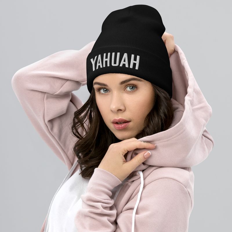 Yahuah Cuffed Beanie