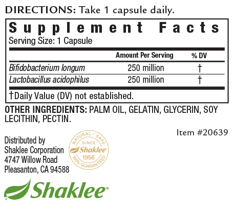 Optiflora Capsules Label
