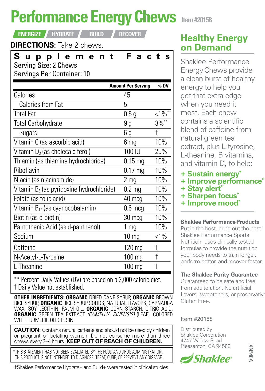 Performance Energy Chews