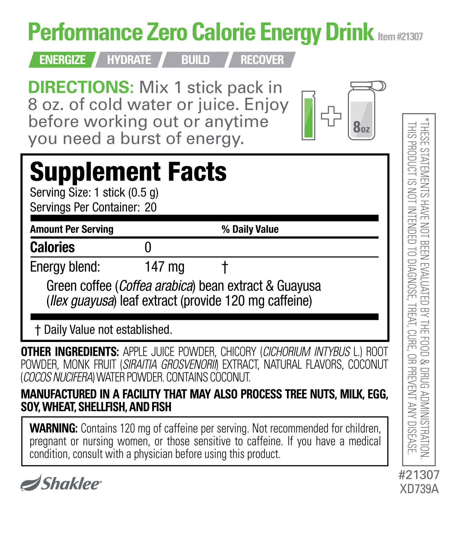 Performance Zero Calorie Energy Drink