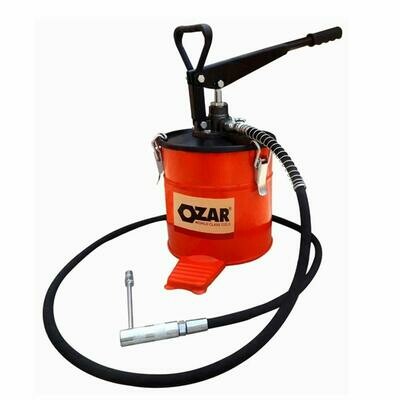 OZAR Bucket Grease Pump 6 KG with Steel Follower Plate