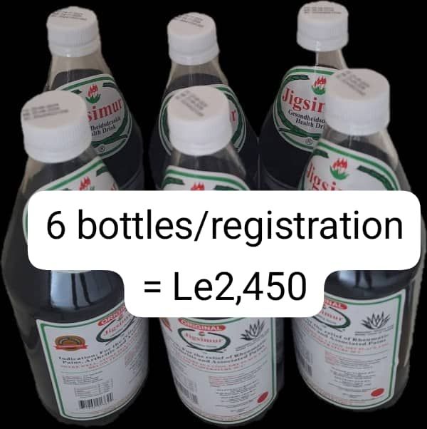 1 REGISTRATION PACK (6 BOTTLES)