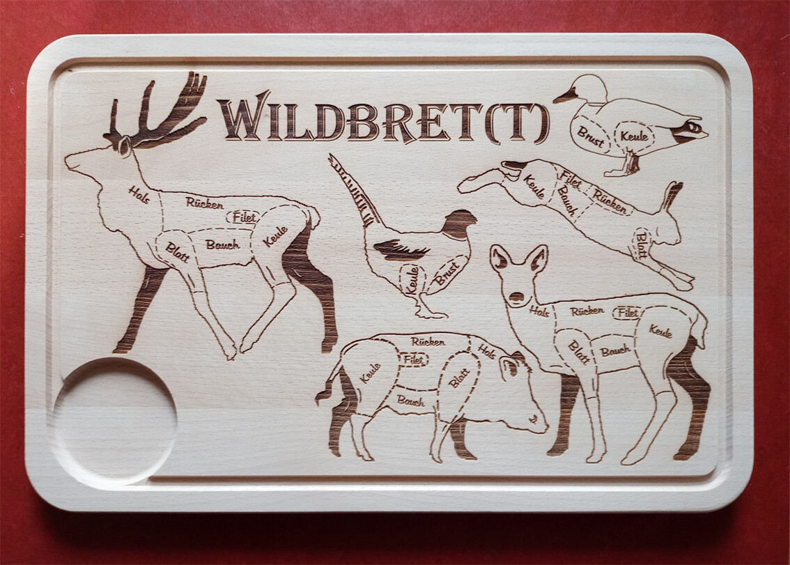 Schneidebrett &quot;Wildbret(t)&quot;