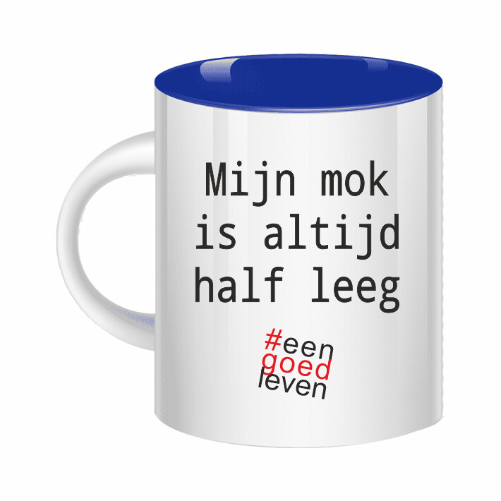 Mok mijn mok is altijd half leeg