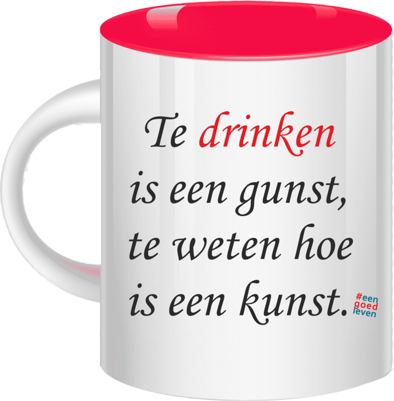 Mok Te drinken is een gunst