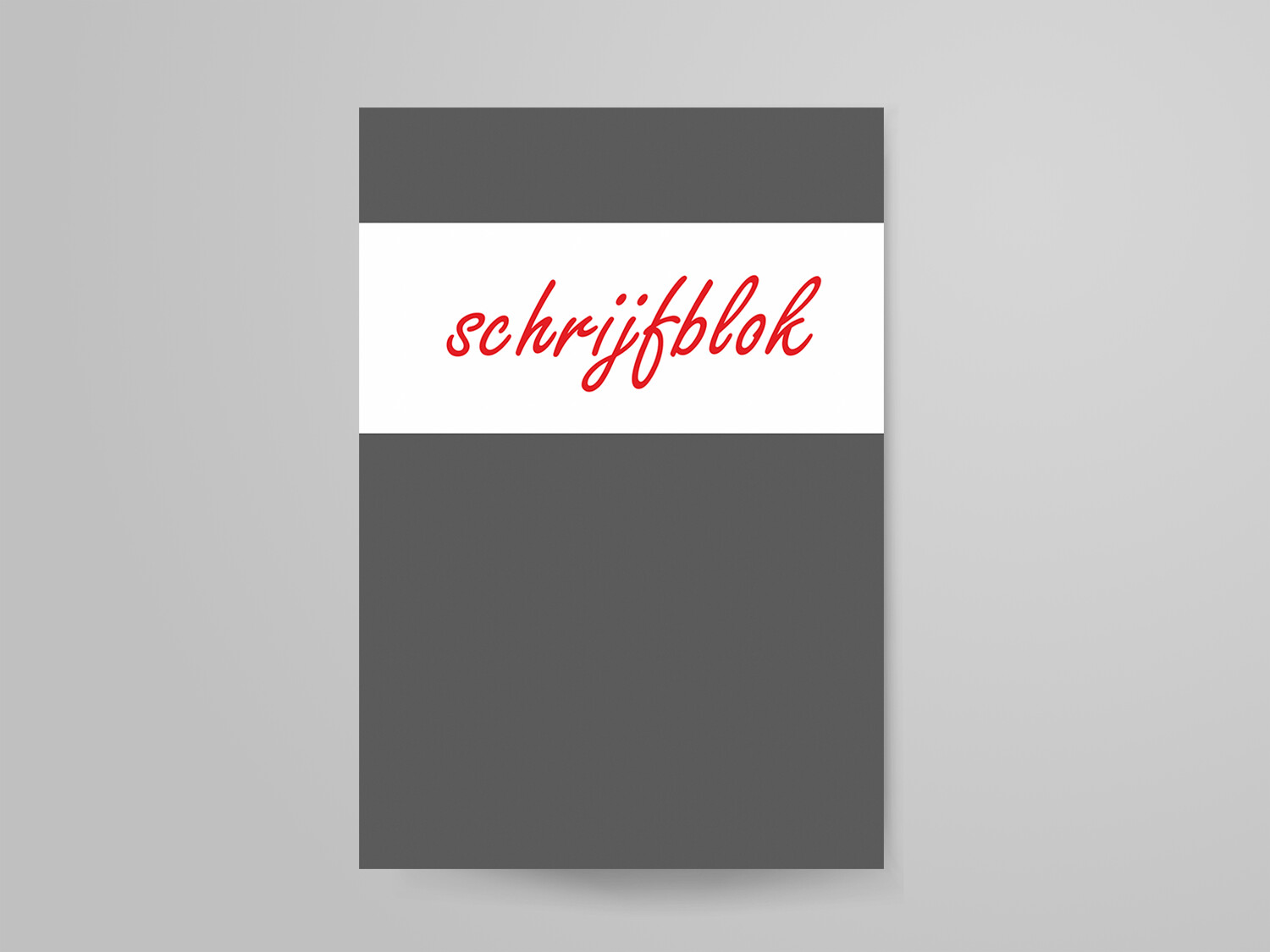 Schrijfblok grijs