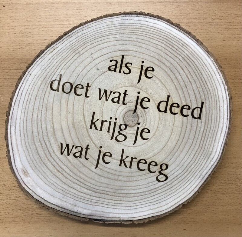 Als je doet wat je deed