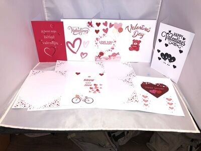 Valentijnskaarten inclusief envelop (A5)