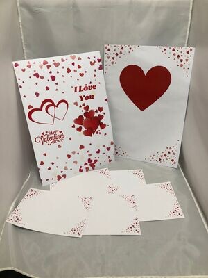 Grote Valentijnskaarten inclusief envelop (A3+)