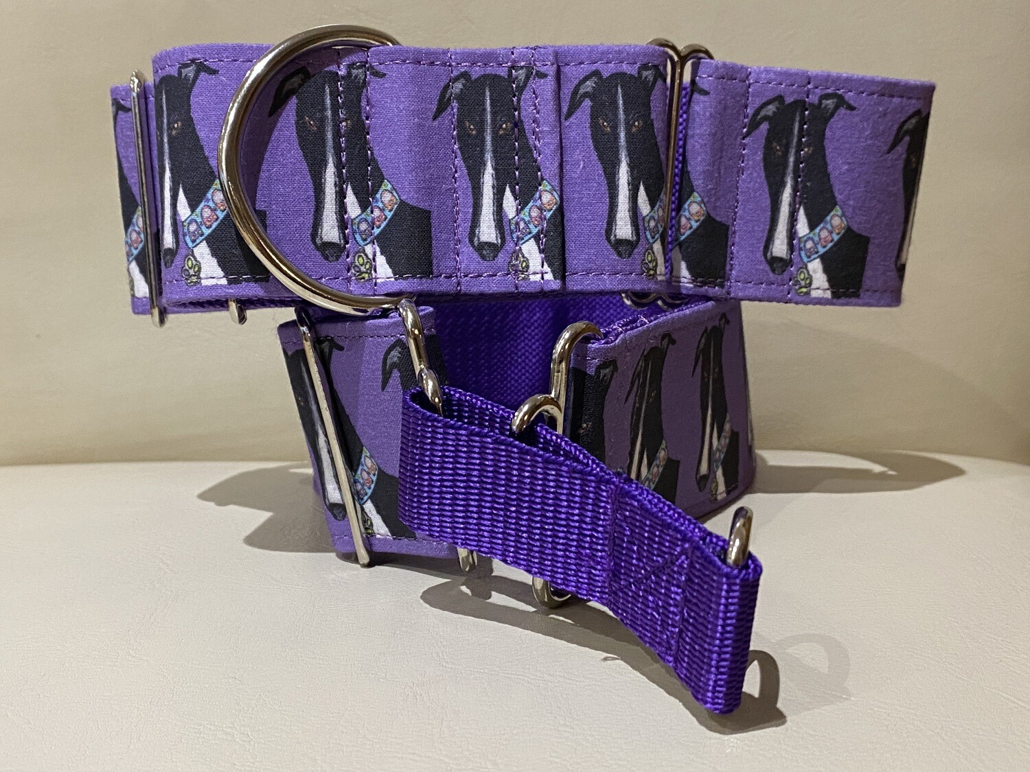 LPDC - Comedy George Purple on Fabric - Unique Collars designed by me!!
