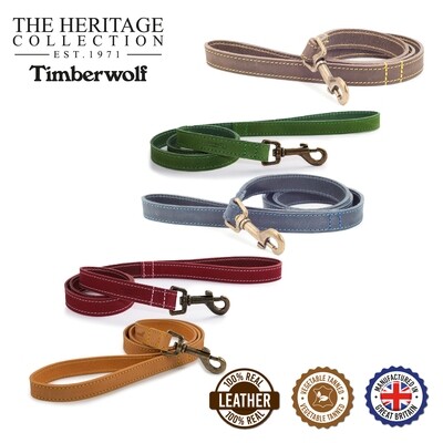 ANCOL - Timberwolf Leather Leads - Matching Collars Available