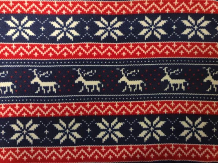 ALL SIZES! - Nordic Christmas Fleece - Large Whippet, Lurcher and Greyhound PJ's - PRE-ORDER
