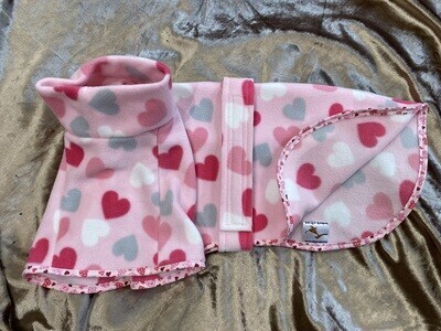 30" - Baby Pink Hearts - CUT OUT AND READY TO SEW