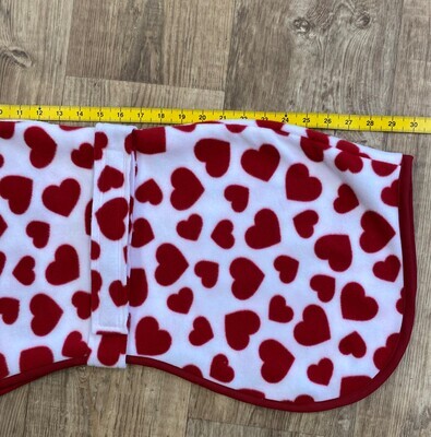 30" - Red Hearts on White (A) - AVAILABLE NOW!!