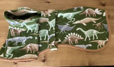 30" Dinosaur Single Layer Fleece - Short Double Layer Polo Neck - AVAILABLE NOW!