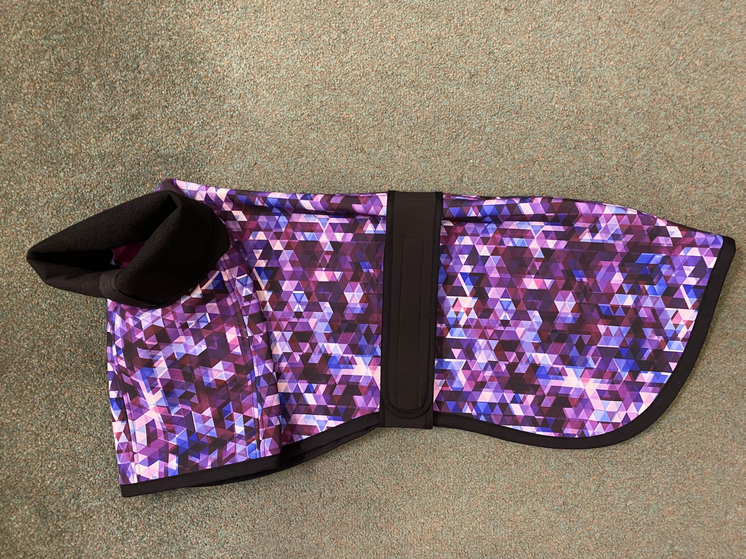 24&quot; Fleece Lined Raincoat - Purple Mosaic &amp; Plain Black - AVAILABLE NOW!