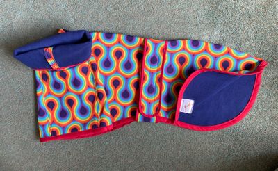 27&quot; - Psychadelic Soft Shell Raincoat with Long Snood Neck - AVAILABLE NOW!