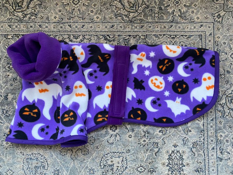 26&quot; Halloween Pumpkin Fleece with Double Snood