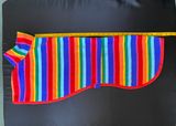 27&quot; Rainbow Fleece - Single Layer with double layer short polo neck