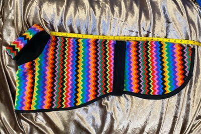 26” Zig Zag Single Layer Fleece With Double Layer Long Snood Neck