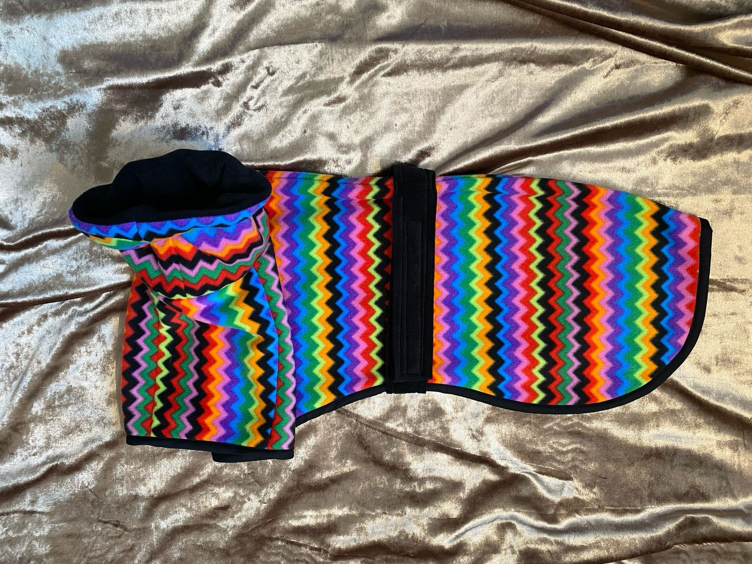 28” Zig Zag Single Layer Fleece With Double Layer Long Snood