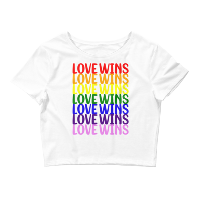 Love Wins Women’s Crop Tee
