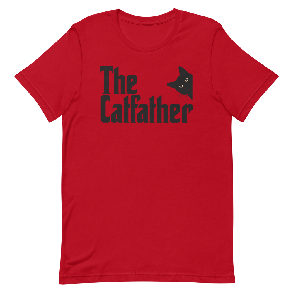 The Catfather T-Shirt, Color: Red, Size: S