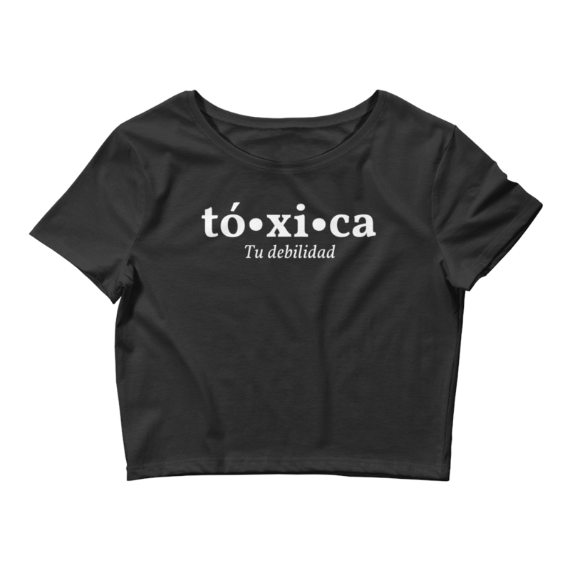 Toxica Tu Debilidad Women’s Crop Tee