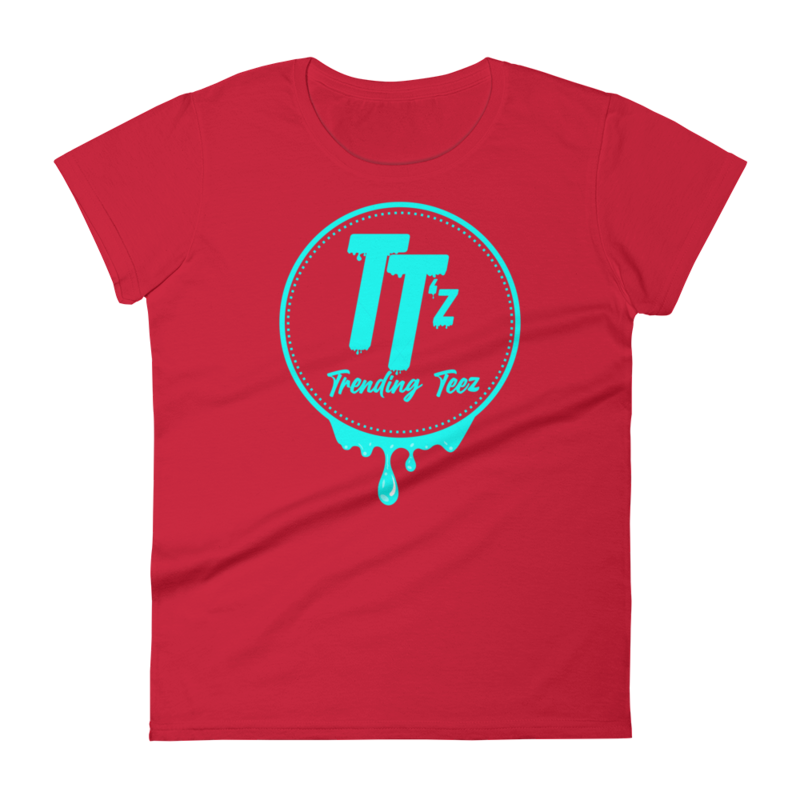 TTz Fanz Turquoise Drip Women&#39;s short sleeve t-shirt