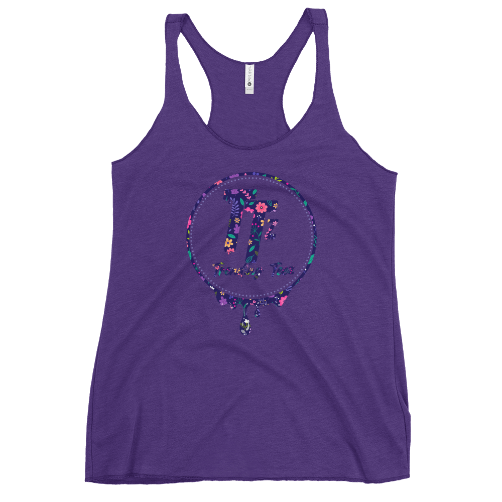 TTz Fanz Flower Drip Women&#39;s Racerback Tank, Color: Purple Rush, Size: XS