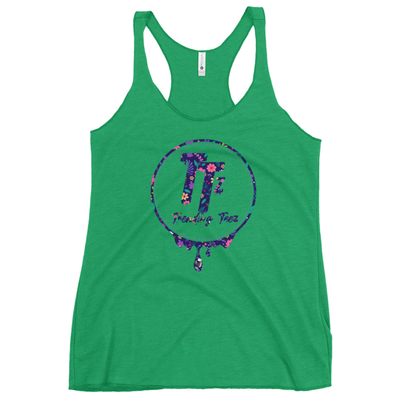 TTz Fanz Flower Drip Women&#39;s Racerback Tank