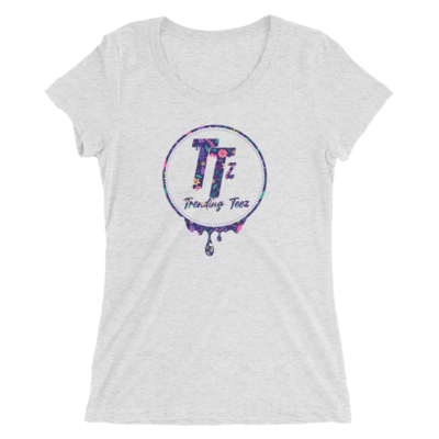 TTz Fanz Flower Drip Ladies&#39; short sleeve t-shirt