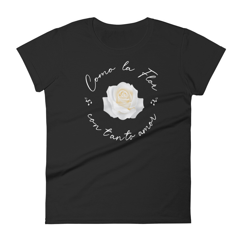 Como La Flor Women&#39;s T-Shirt, Color: Black, Size: S