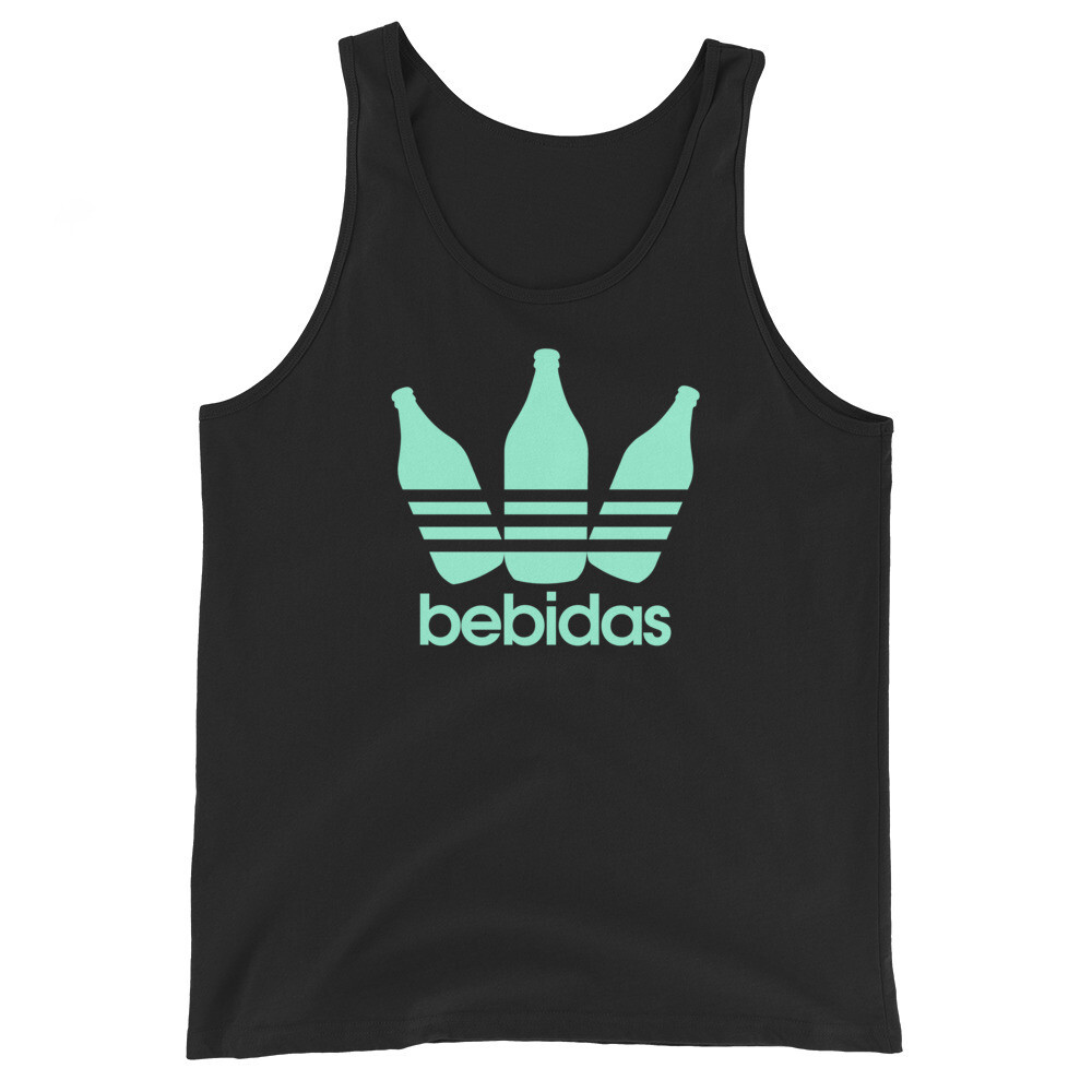 Bebidas Unisex Tank Top, Color: Black, Size: XS