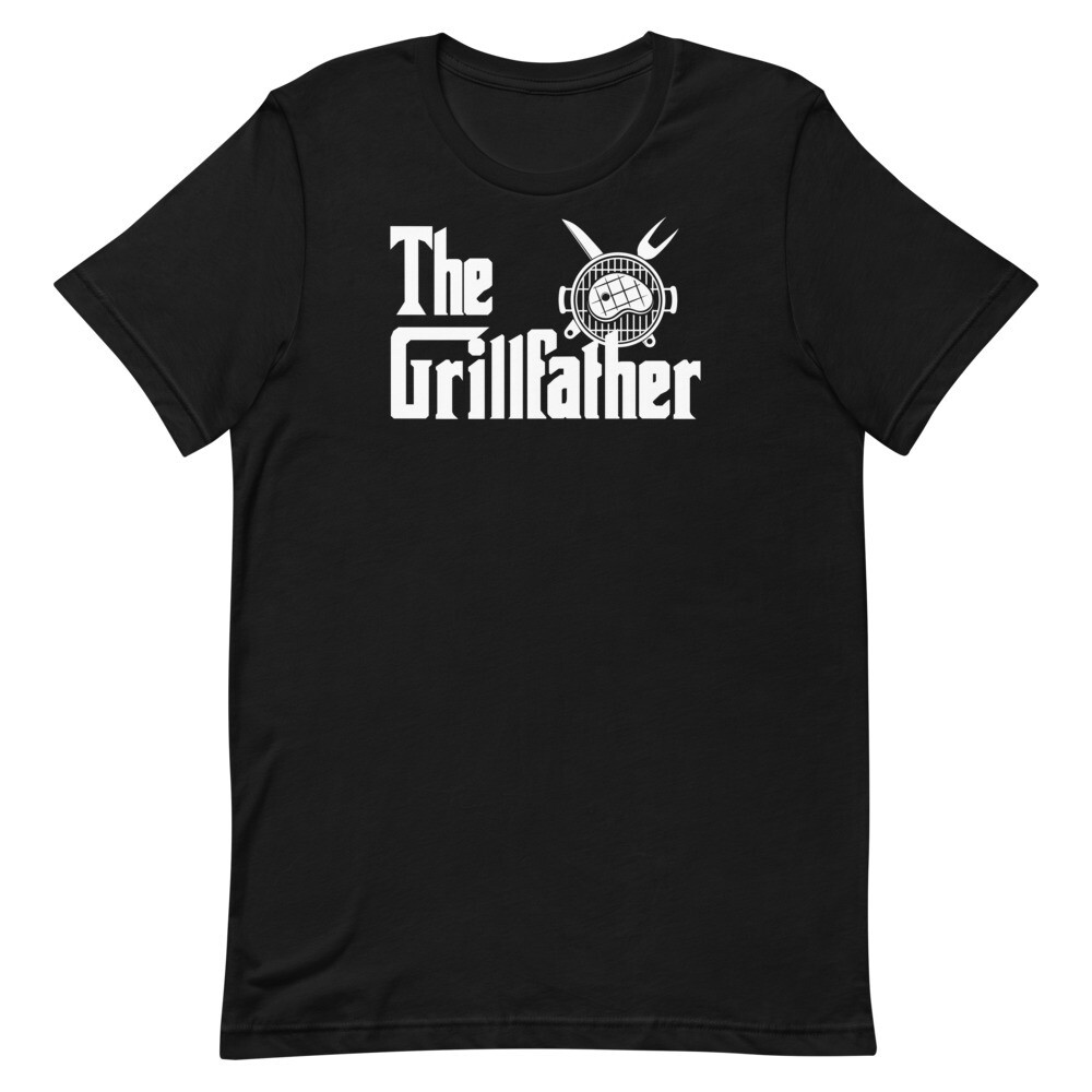 The Grillfather T-Shirt, Color: Black, Size: M